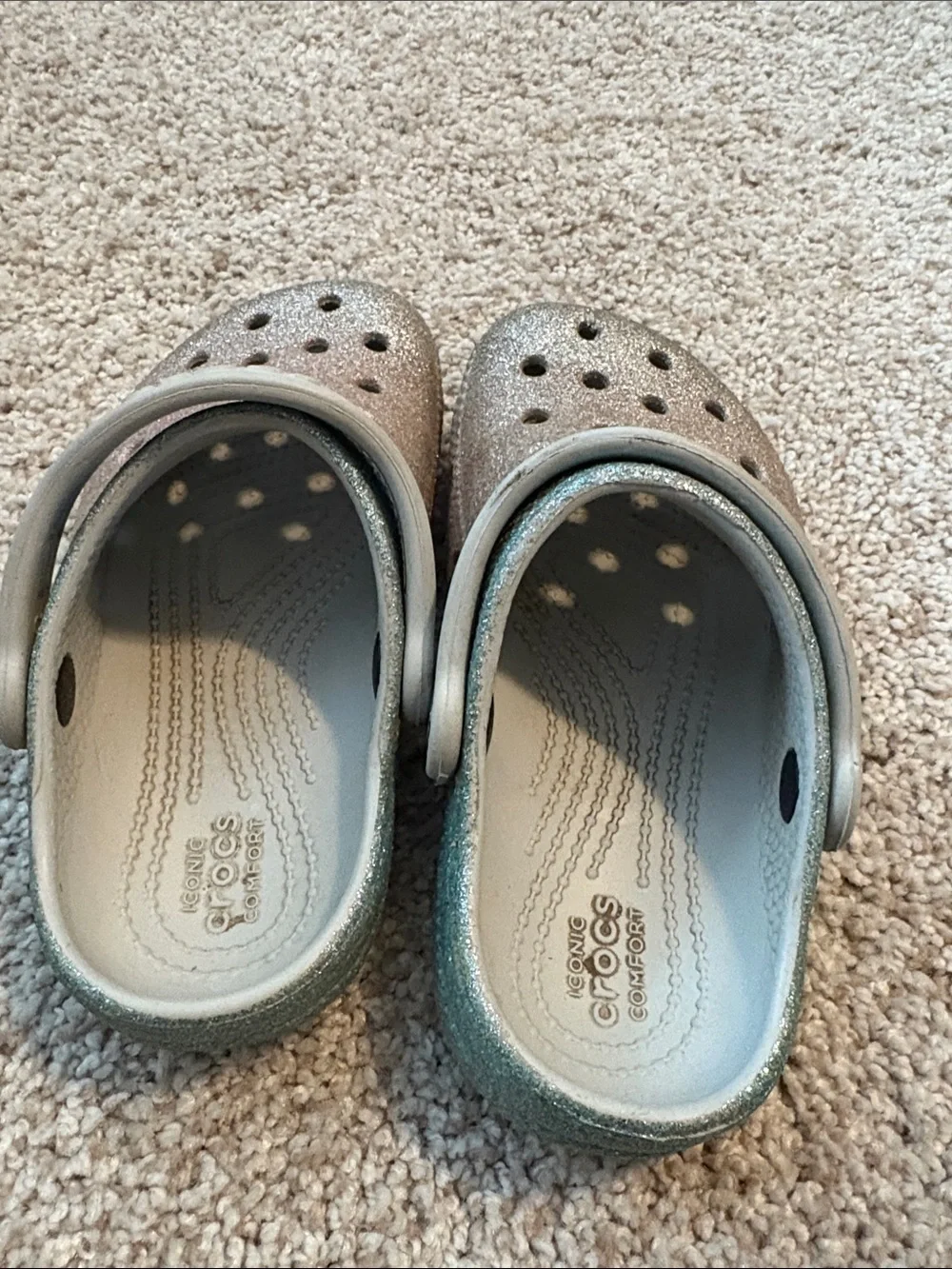 CROCS sparkly glitter